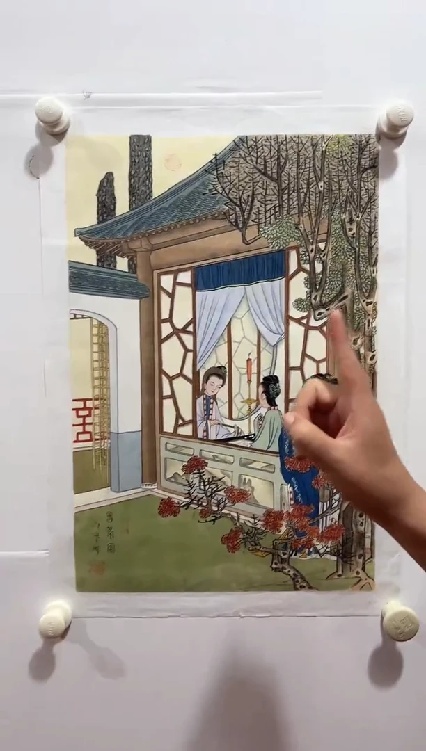 国画马宁晞-精品工笔国画-人物