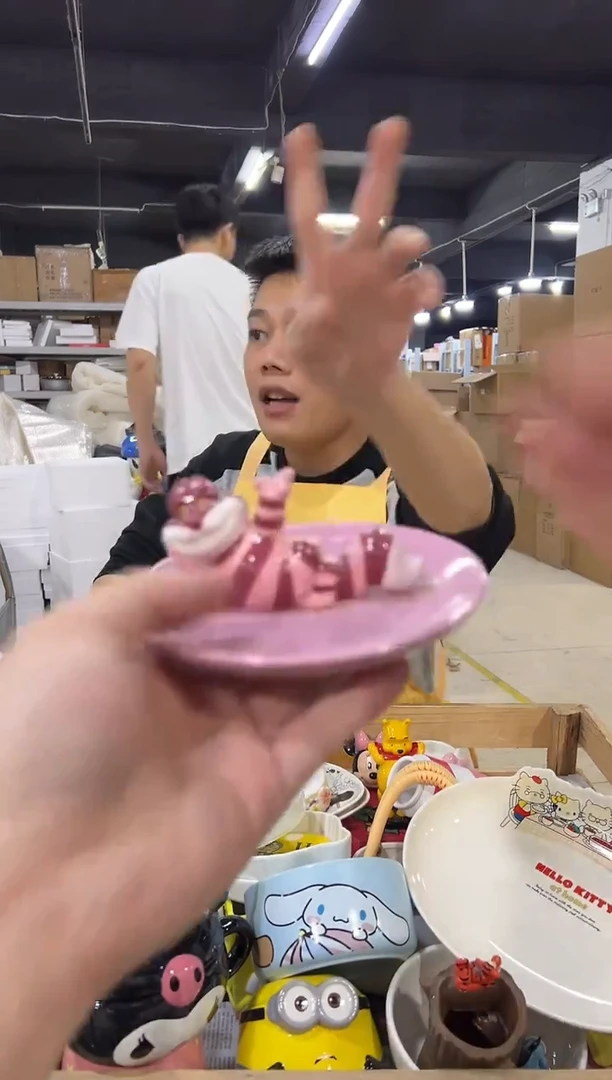 瓷片柴郡猫首饰盘
