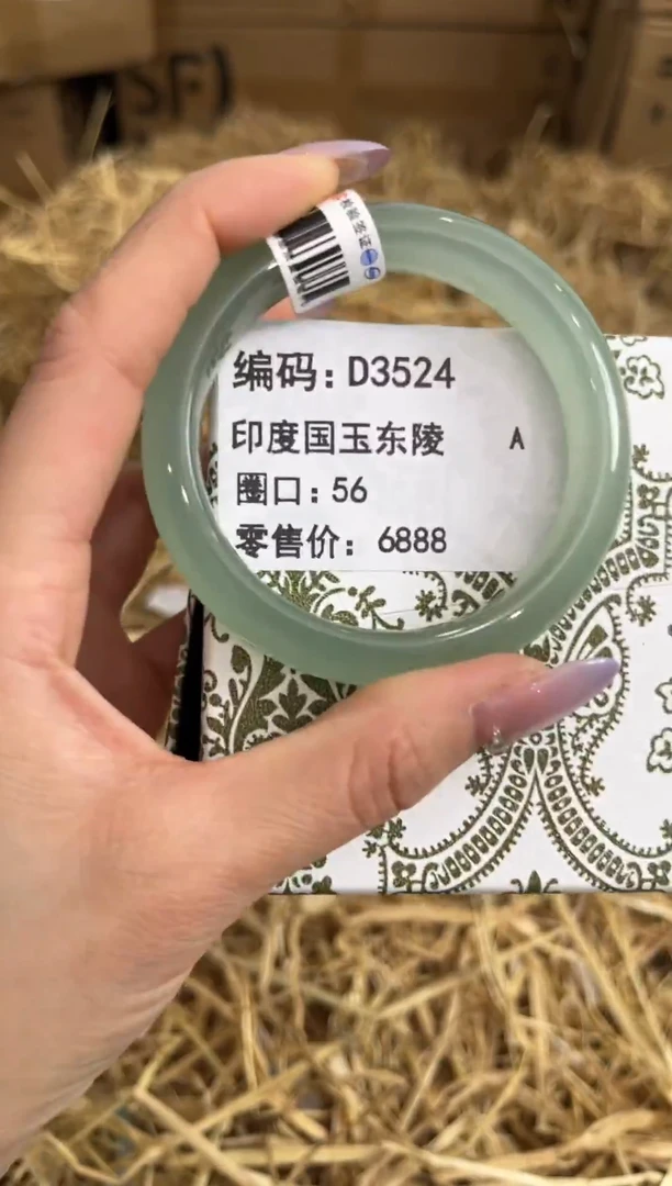 未镶嵌手镯石英质玉D3524
