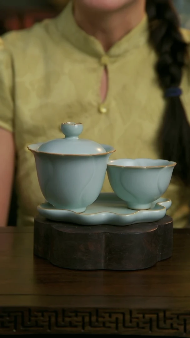 杯立减钜惠！！花满堂盖碗+水云杯+一叶莲