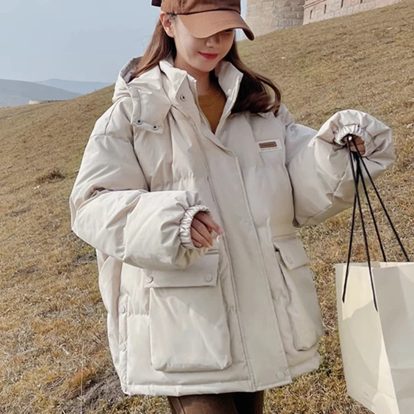 棉衣棉服女秋冬2024年新款韩系设计感加厚派克棉袄保暖外套23668