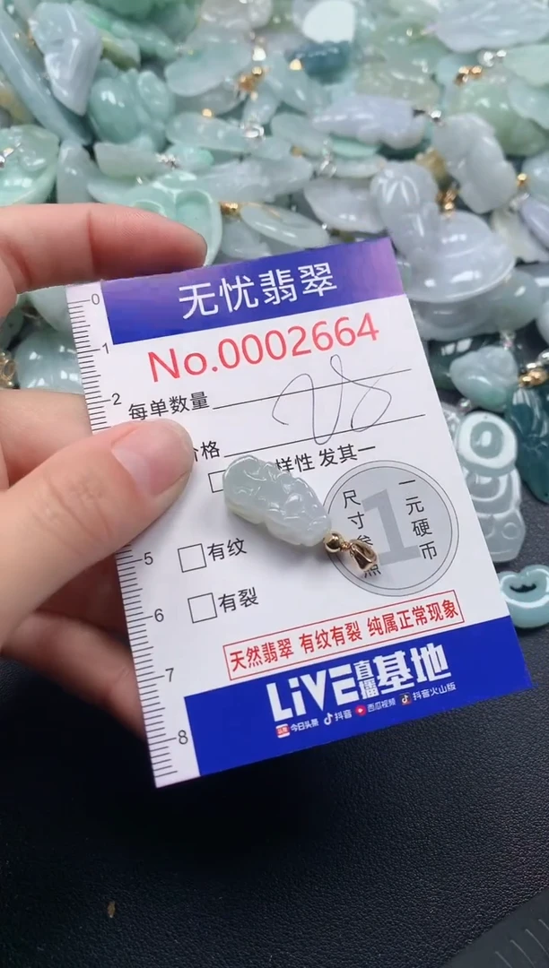 吊坠(不含链)未镶嵌翡翠2664