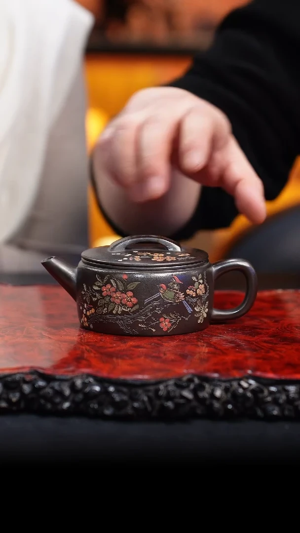 【闪购商品】紫砂茶壶39 汉瓦4,CXT,大水潭古乌泥