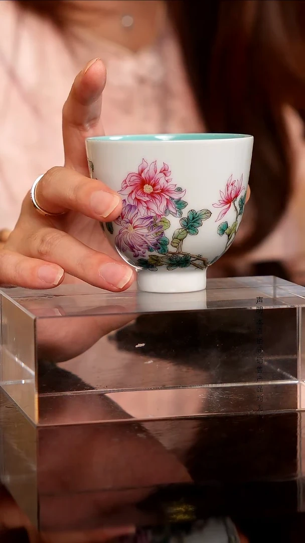 瓷片景德镇斌芬陶瓷严选/溢珍堂菊花小杯