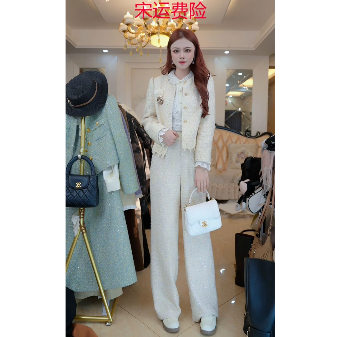 小香风套装女2025新款春秋今年流行爆款时髦洋气轻奢高级A101087