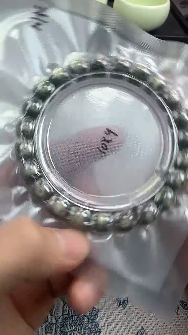 手串星月菩提46石玉料糯冰单圈10×9高透精工福利