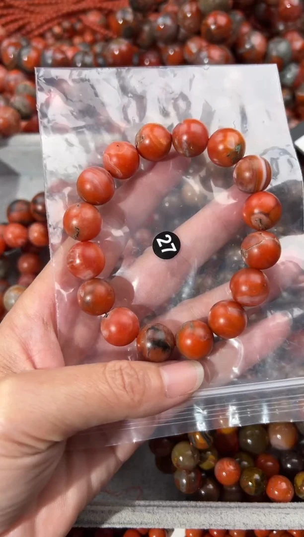 南红玛瑙手串未镶嵌13