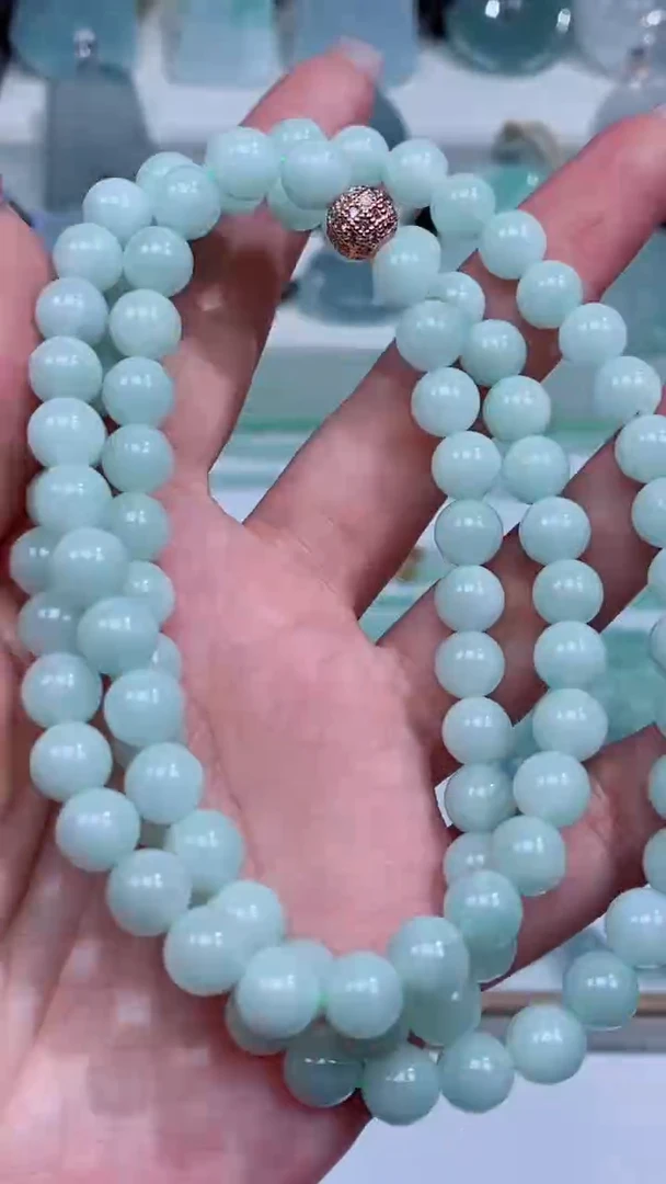 翡翠未镶嵌颈饰珠链