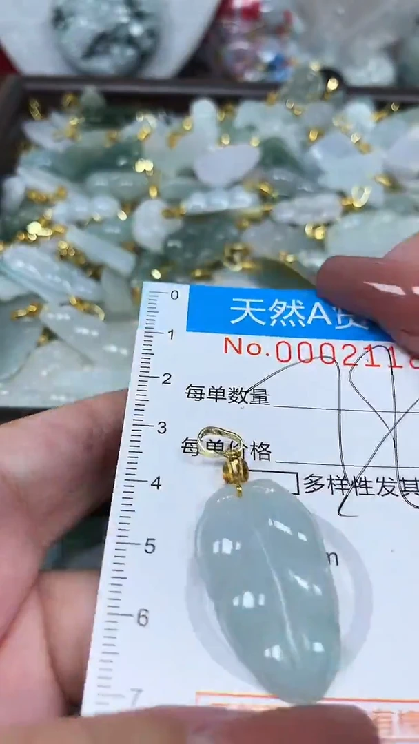 翡翠未镶嵌颈饰净货挂件-2118