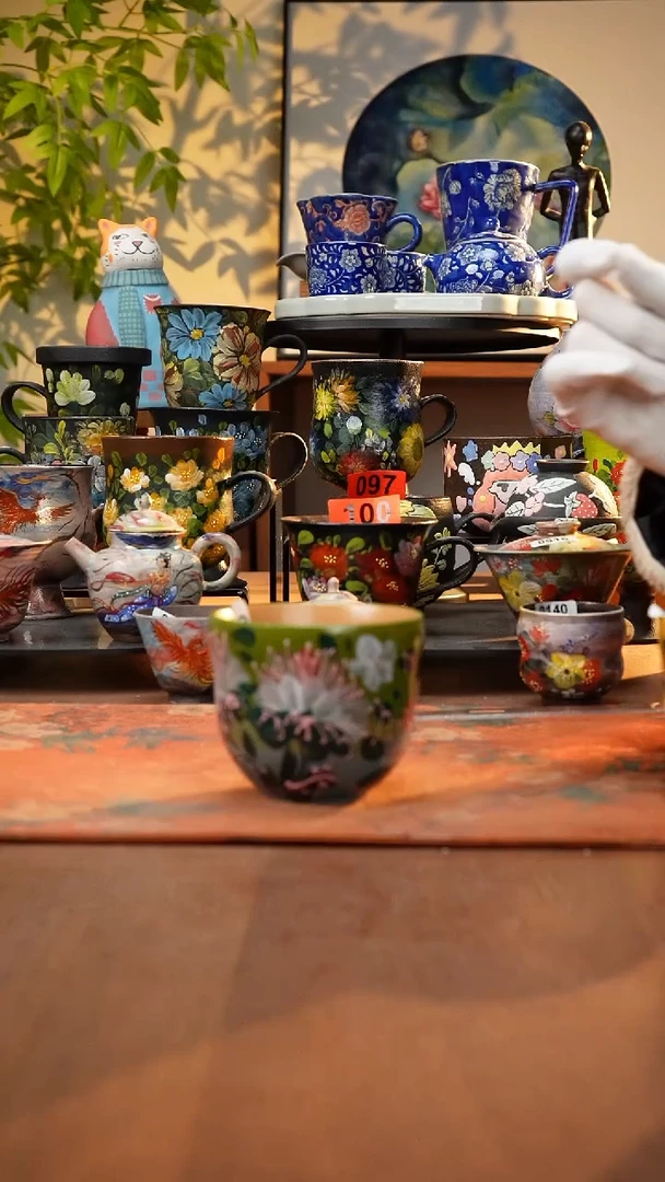 瓷片景德镇手工手绘1000