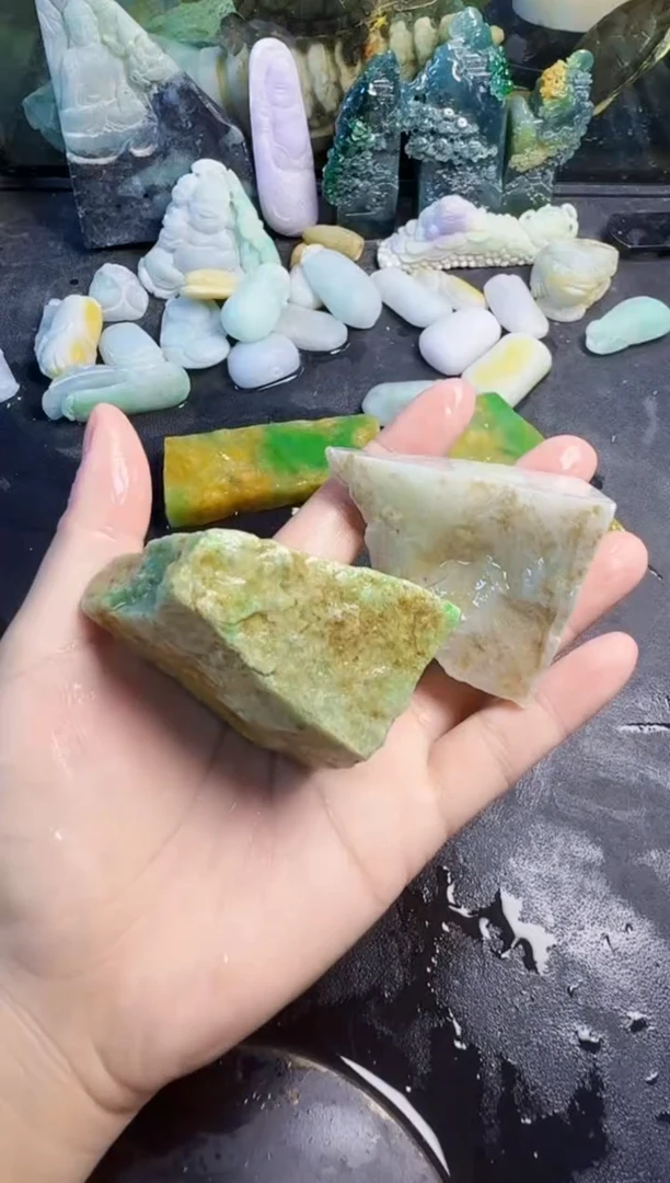 颈饰未镶嵌翡翠潮***童天然翡翠074