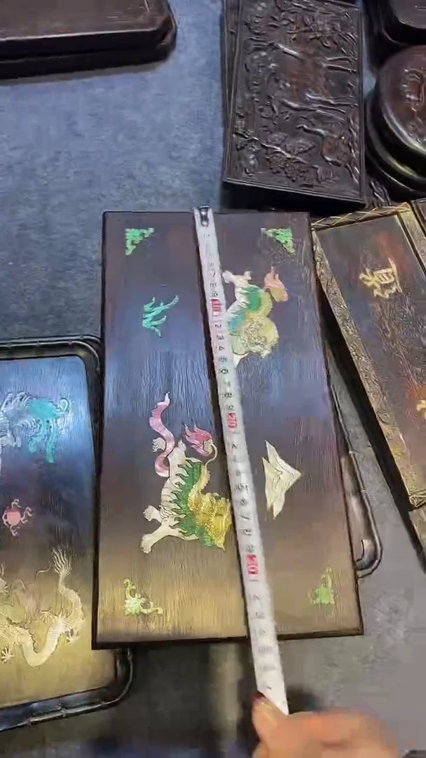 木紫檀木雕一物一拍