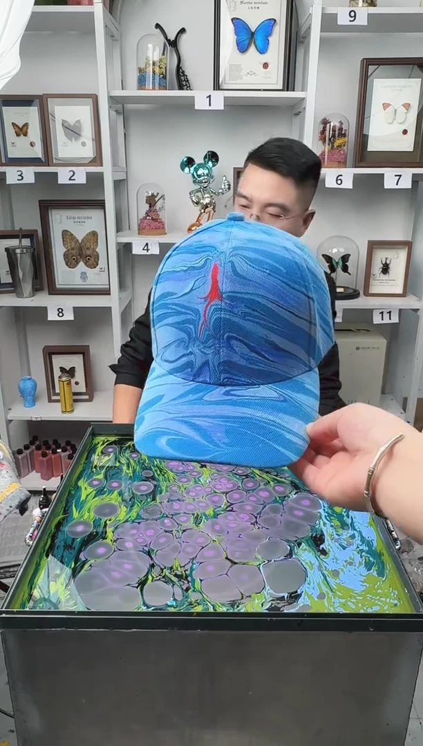 纯棉儿童款小鱼水拓帽