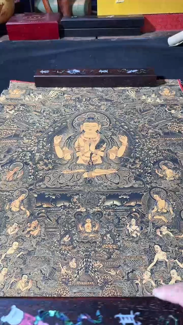 卷轴画藏式珍藏彩绘艺术馆140