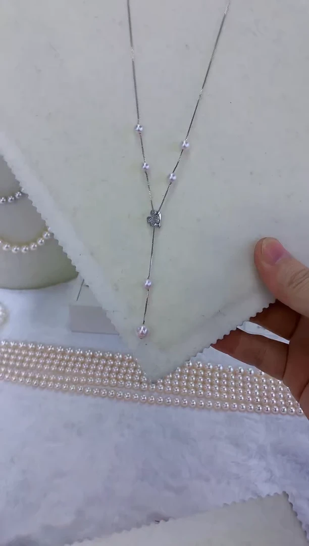 银S925镶嵌饰品海水珍珠设计款套链