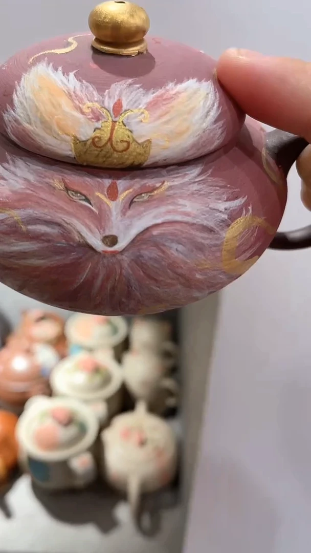 茶壶紫砂天青魅狐壶