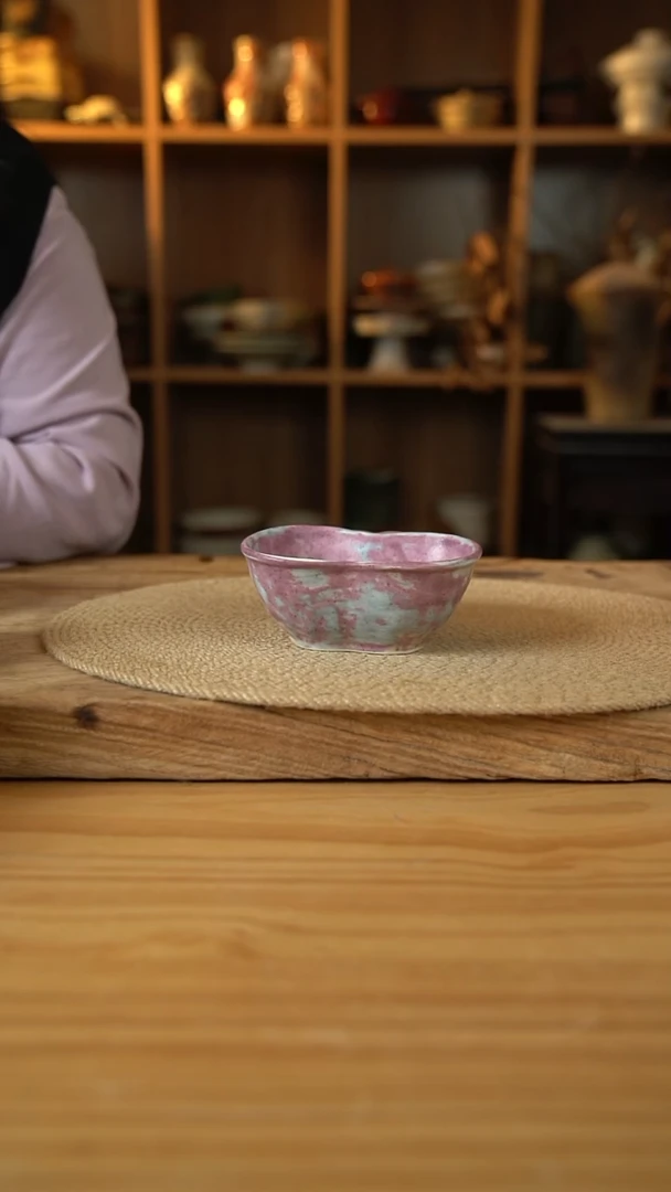 紫色系列5英寸苹果碗1个