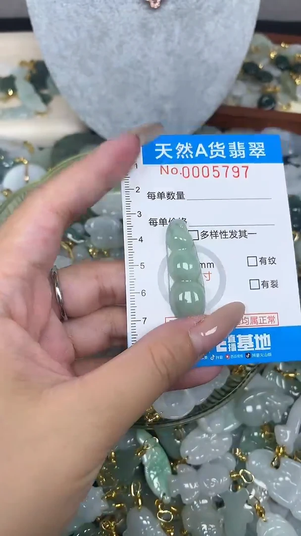 翡翠未镶嵌颈饰净货挂件-5797