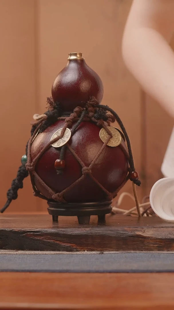 1361号精品大漆葫芦防腐防渗装水茶酒