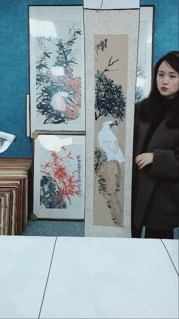 【闪购商品】国画170*32本土老师花鸟