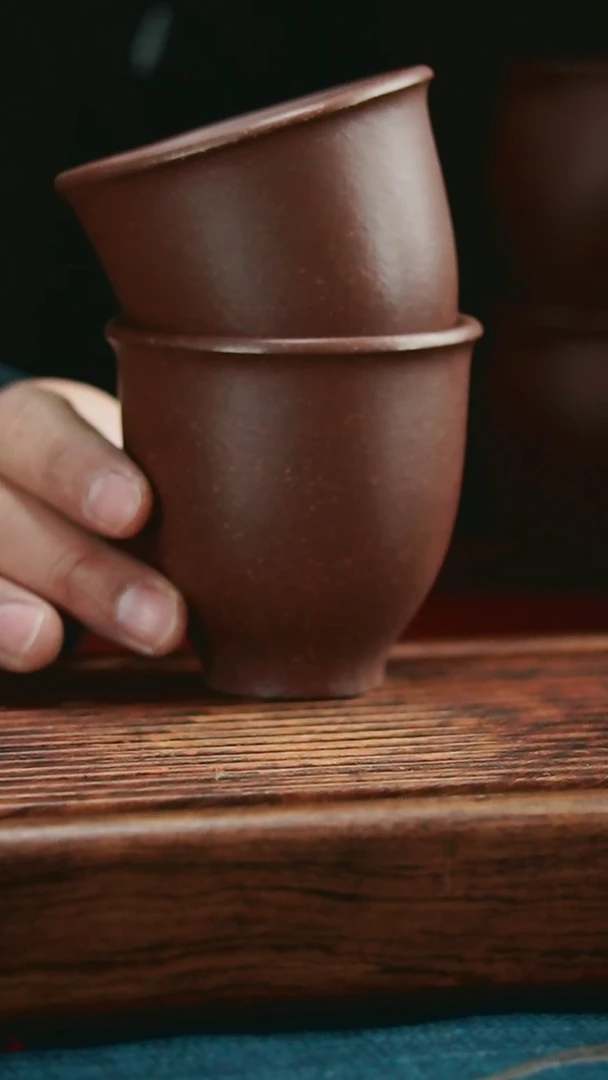 【闪购商品】紫砂茶杯紫砂主人杯金钟紫