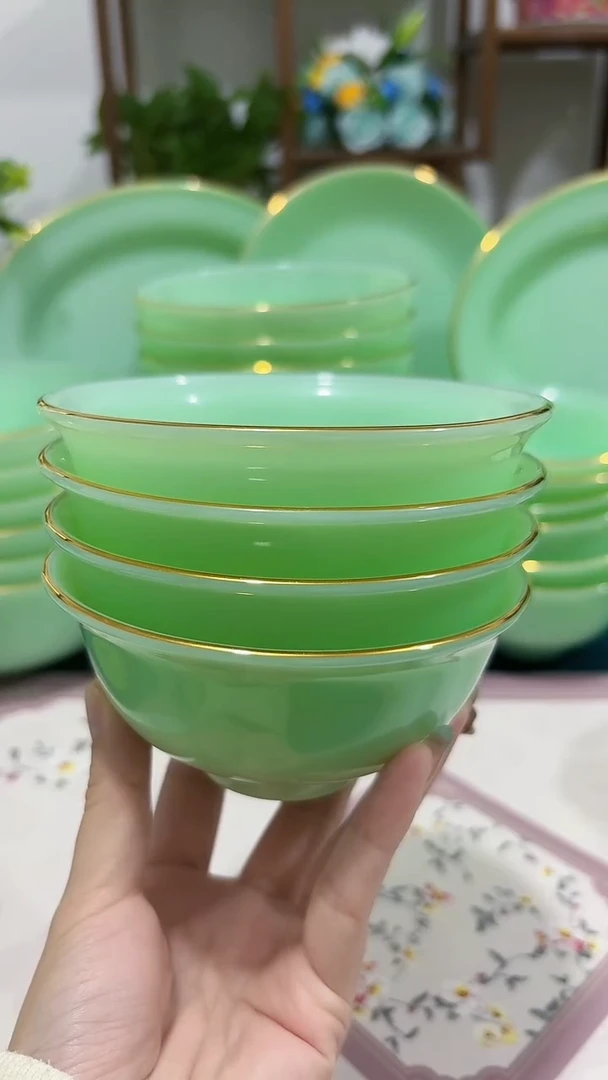 4.5英寸玉瓷碗4个口径11.5厘米