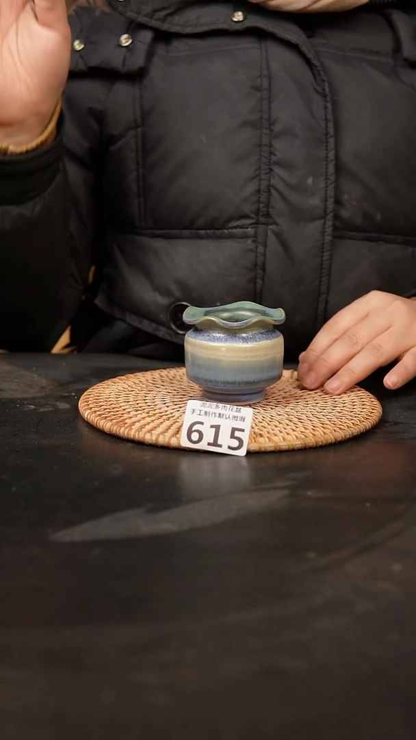 【闪购商品】瓷片615泥泥手工花盆口4