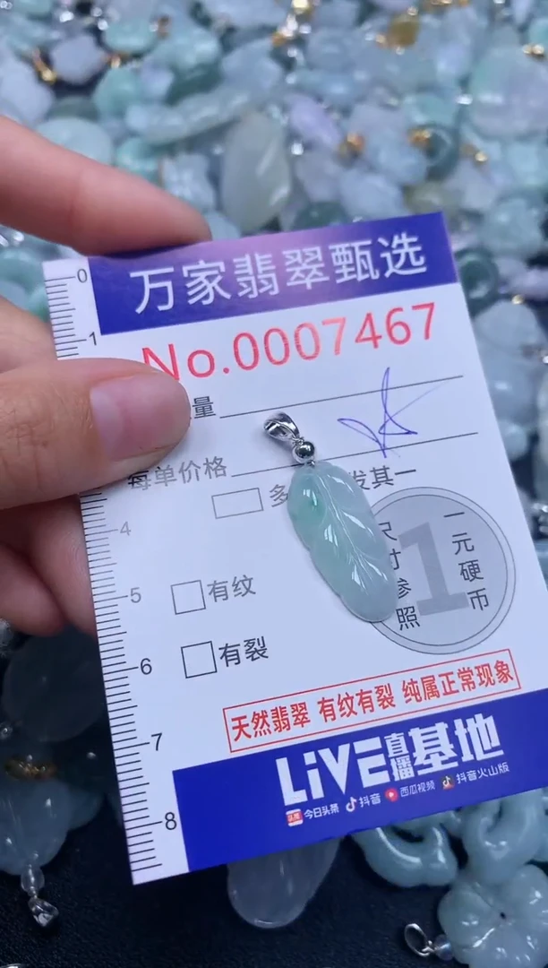 吊坠(不含链)未镶嵌翡翠7467