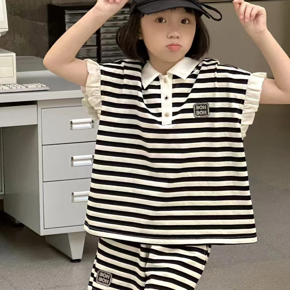 学院风套装女童夏季时尚洋气