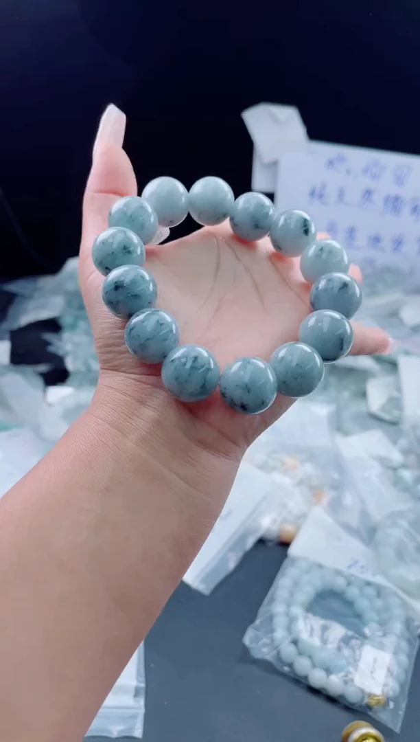 未镶嵌定制翡翠珠串