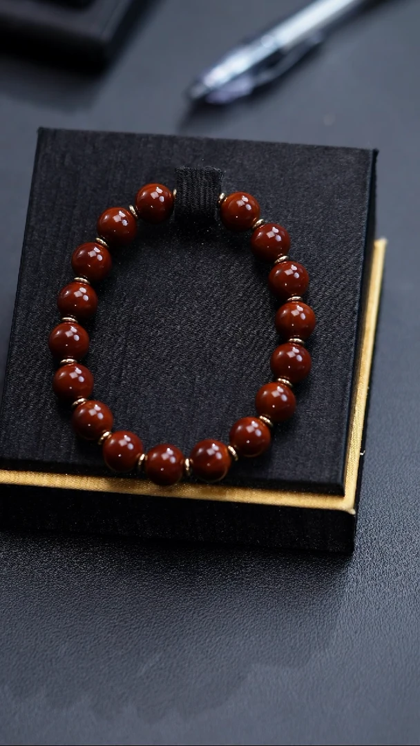 手串橄榄核正圆光珠11