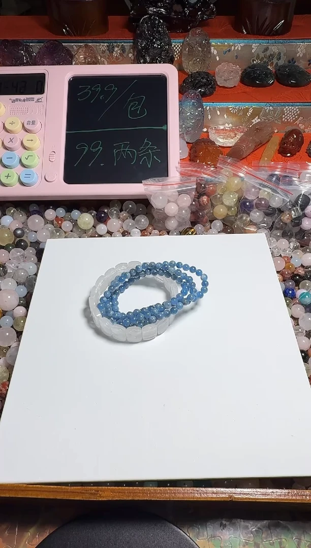 未镶嵌珠宝半成品水晶一****?水晶手串