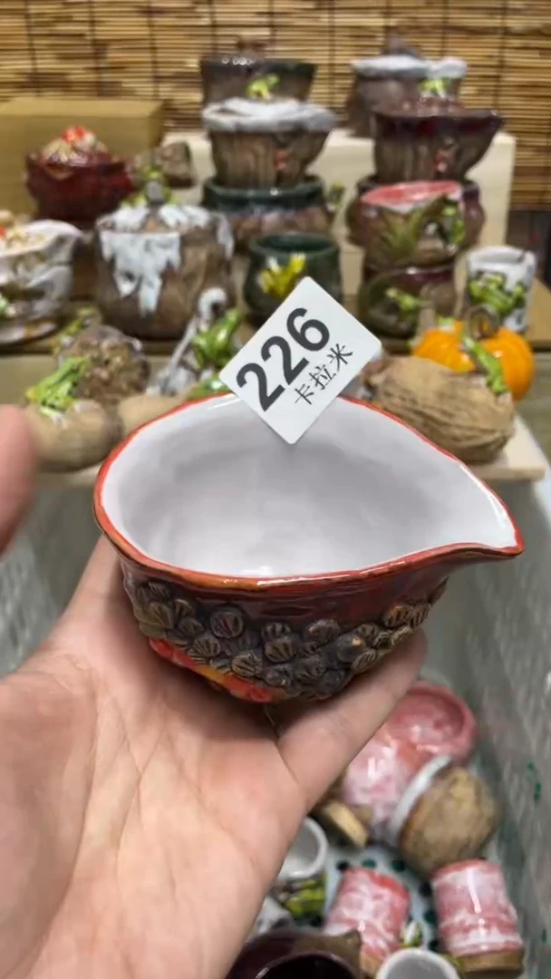 用****2226精美粗陶手工柴烧