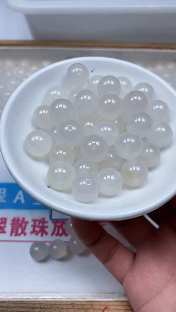 南红玛瑙散珠未镶嵌B451 荔枝冻12mm5个9.9元