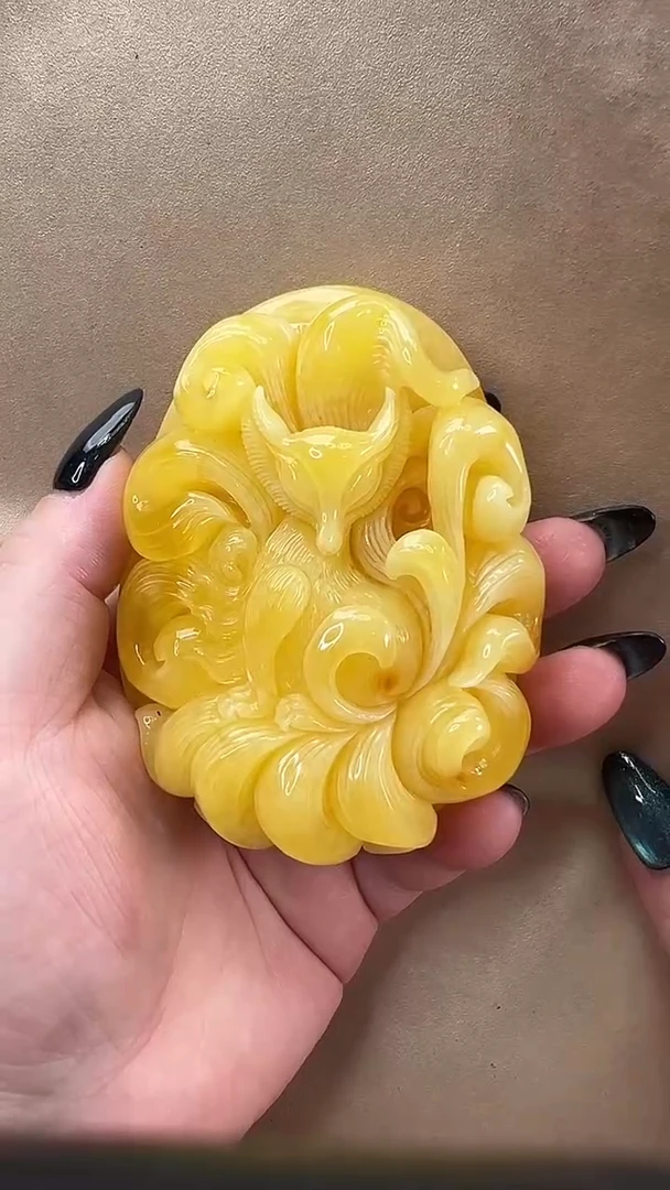 琥珀颈饰未镶嵌吊坠