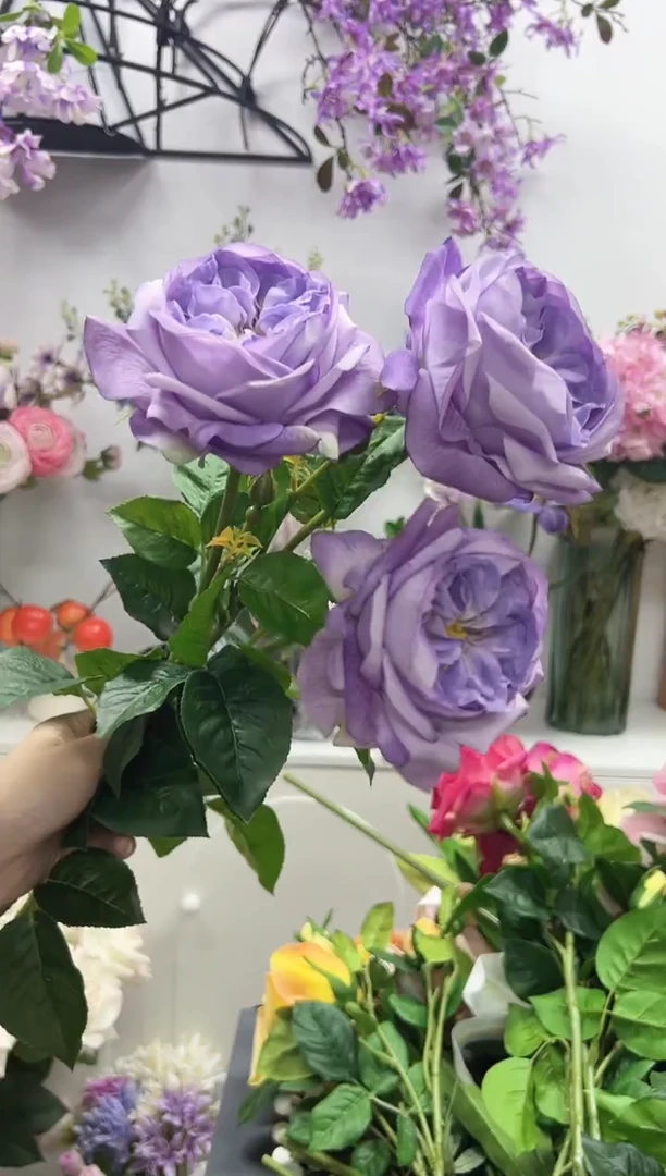 3枝紫色手感保湿朱丽叶