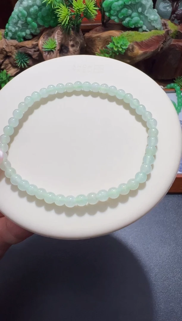 未镶嵌手链翡翠4.4mm单圈