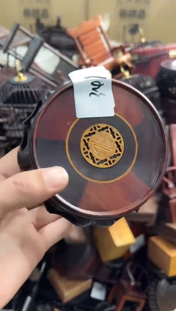 【闪购商品】木369瑕疵底座花架摆件处理