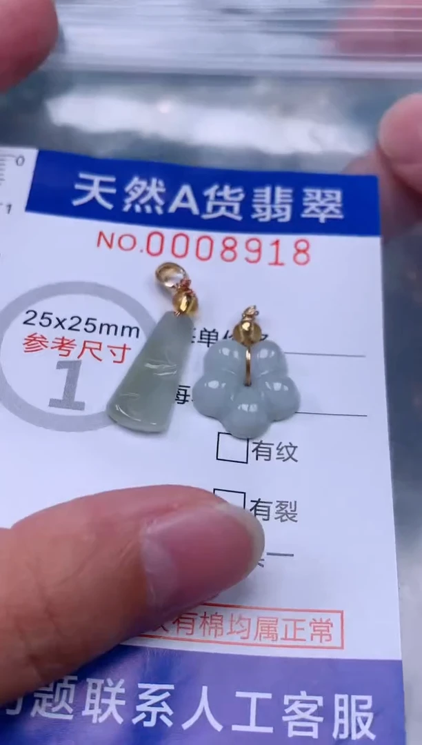 翡翠未镶嵌吊坠(不含链)1