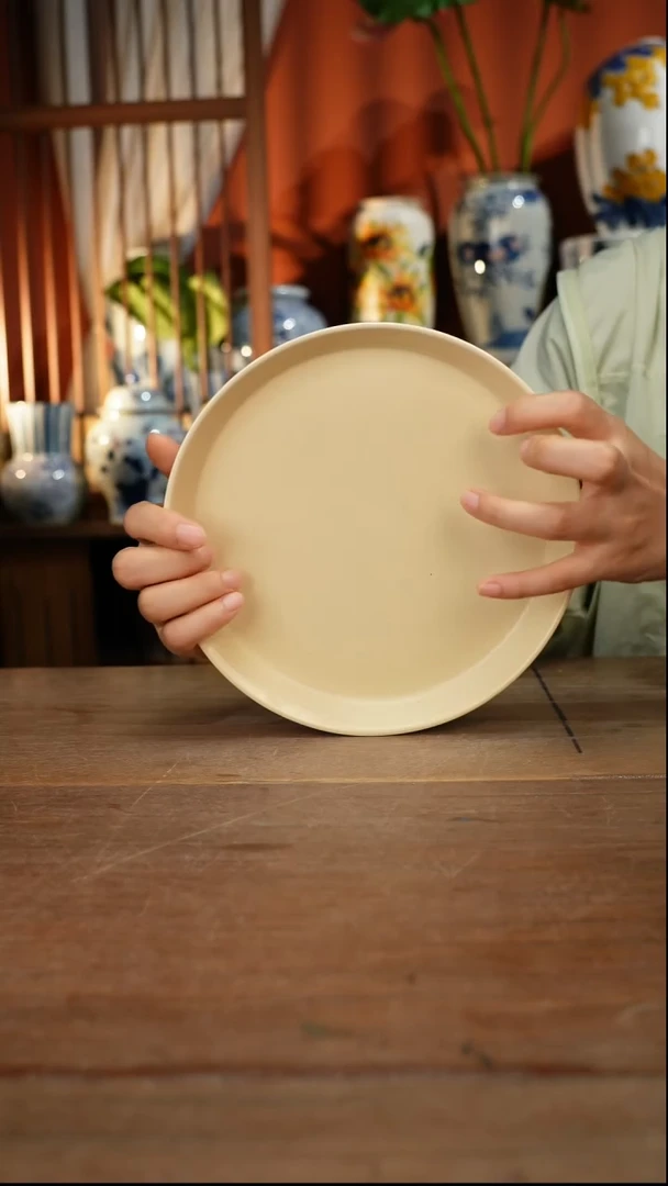 盘【简家甄选】景德镇设计师釉下手绘陶瓷餐具