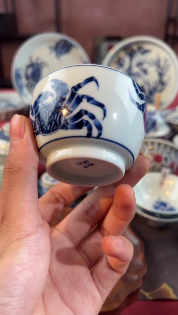 摆件陶天禄言瓷手工手绘茶器5551