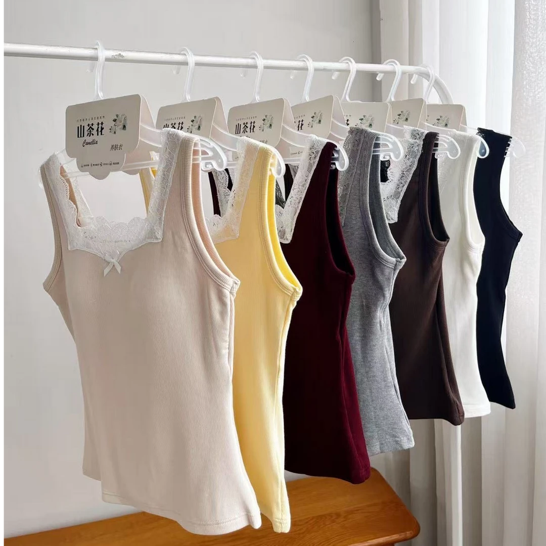 9367夏季内穿百搭潮流风加绒秋冬螺纹棉女士内衣