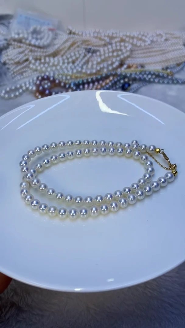 颈饰银S925镶嵌淡水珍珠Y61