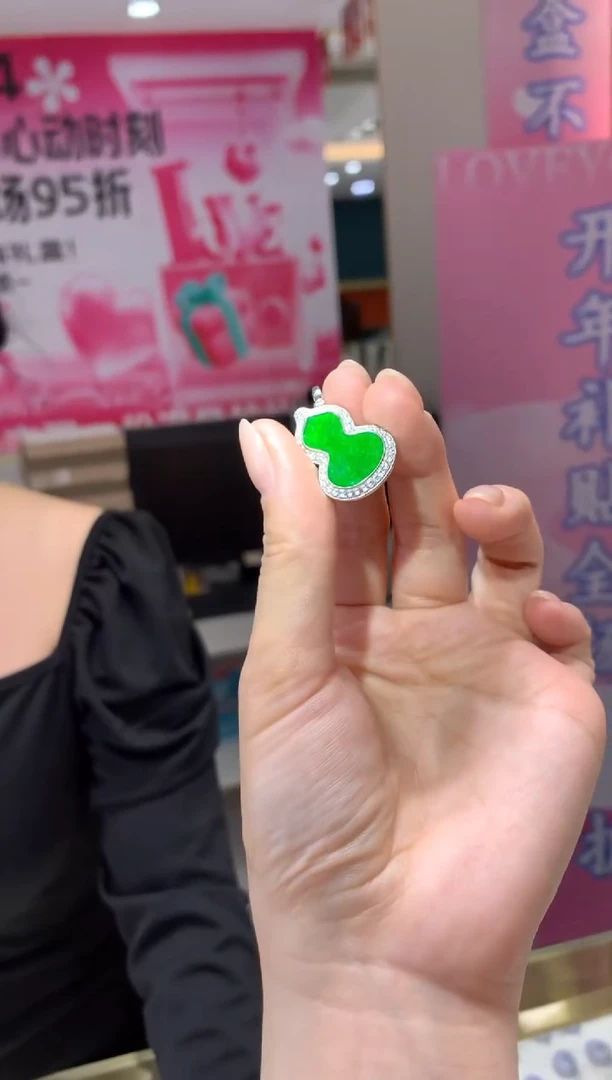 【闪购商品】翡翠颈饰银S925镶嵌|不退不换