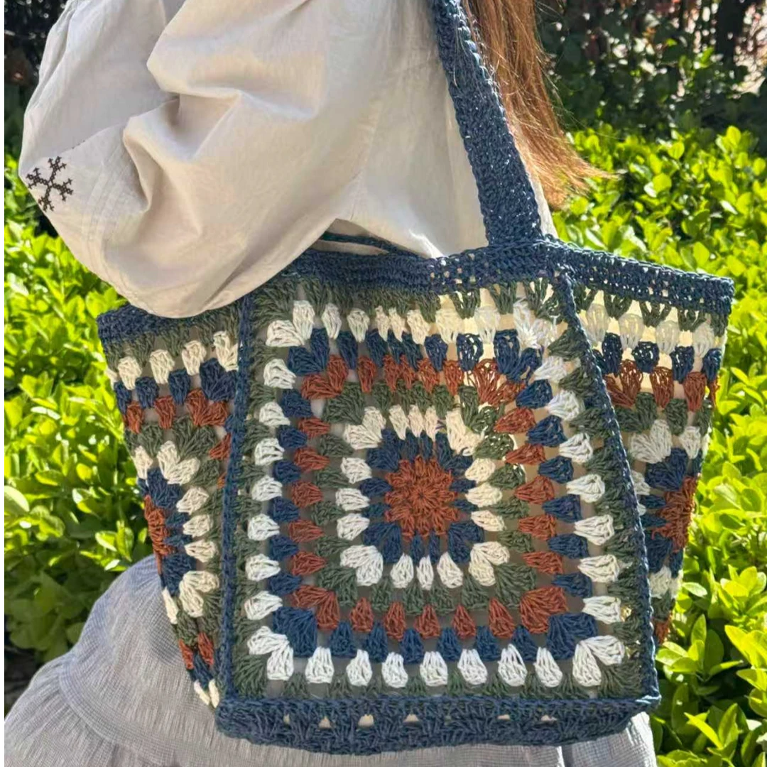 草编包大容量海边度假单肩托特沙滩包