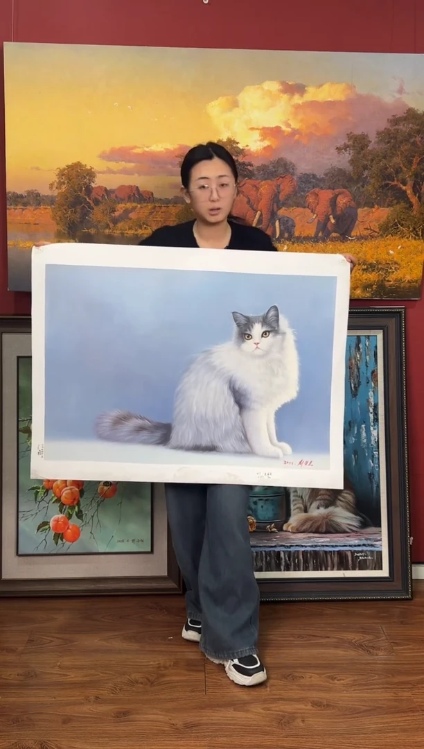 油画【52号】约90*60cm丨朝鲜原创纯手绘孤品油画丨顺丰包邮