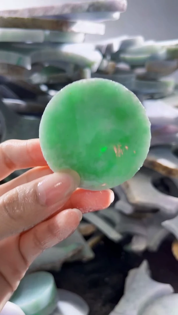 裸石翡翠缅甸翡翠A货陈5802