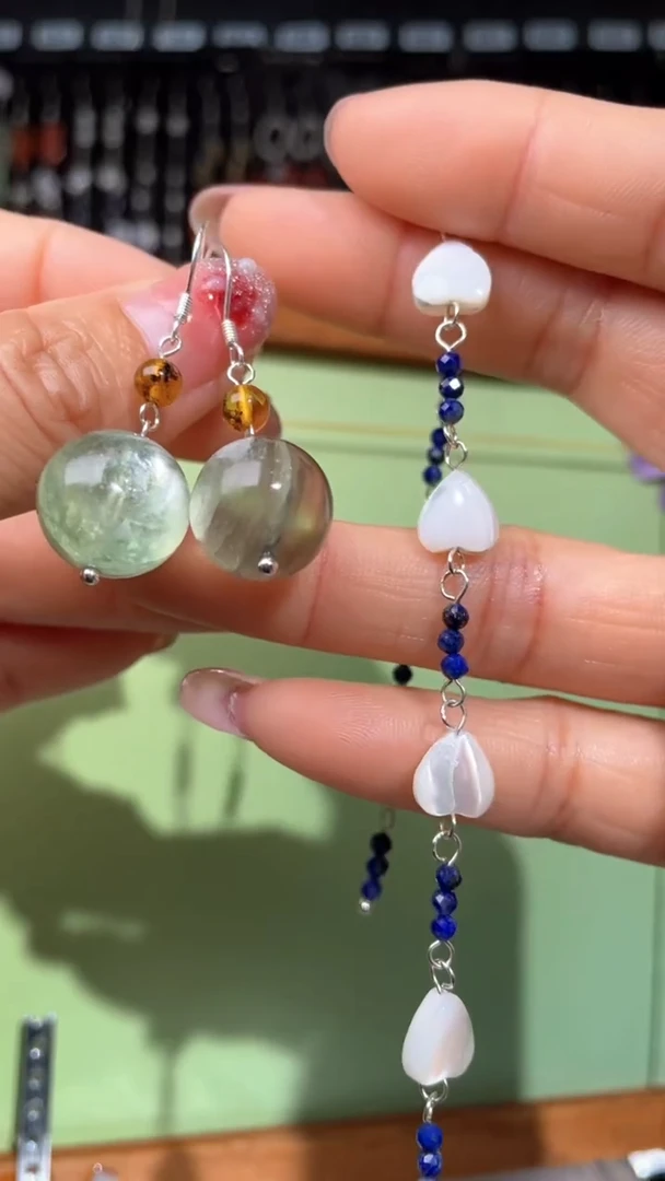 紫晶耳饰银S925镶嵌Dr.Alice