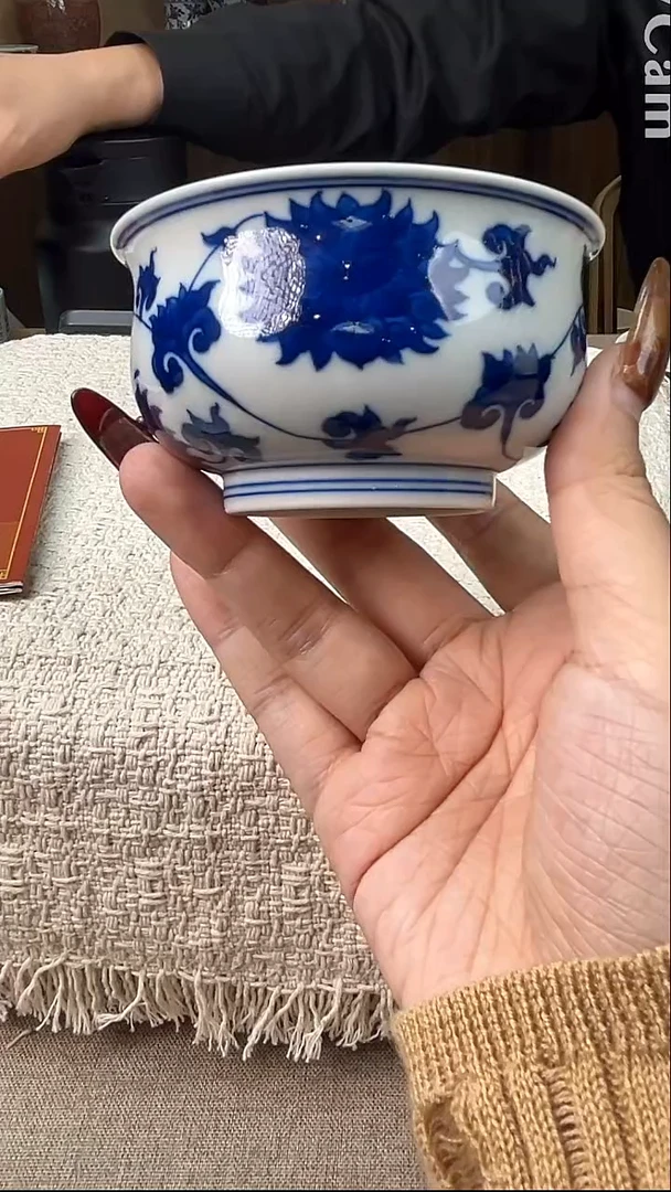 瓷片景德镇毛仔柴窑杯