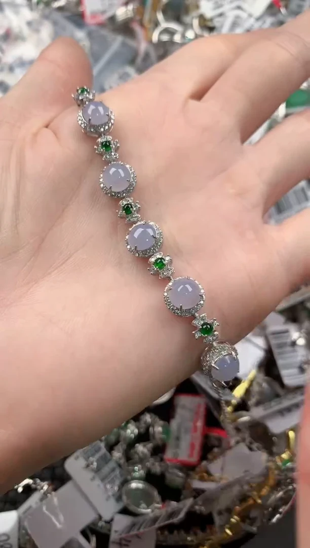 银S925镶嵌戒指翡翠5555------3